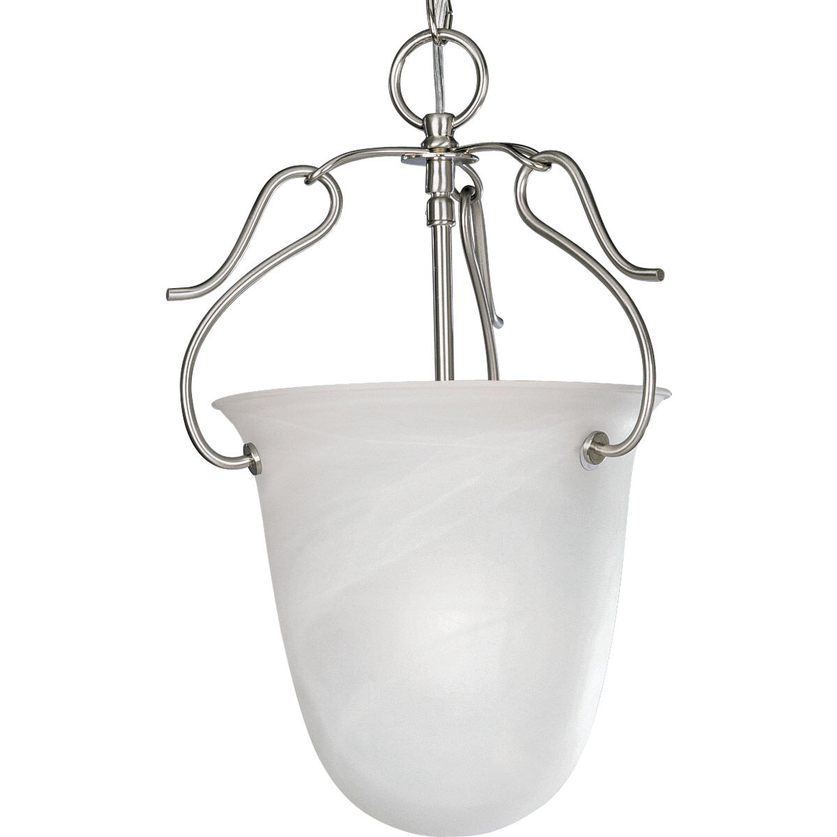 Lang 1 Light 10.5 inch Brushed Nickel Foyer Pendant Ceiling Light