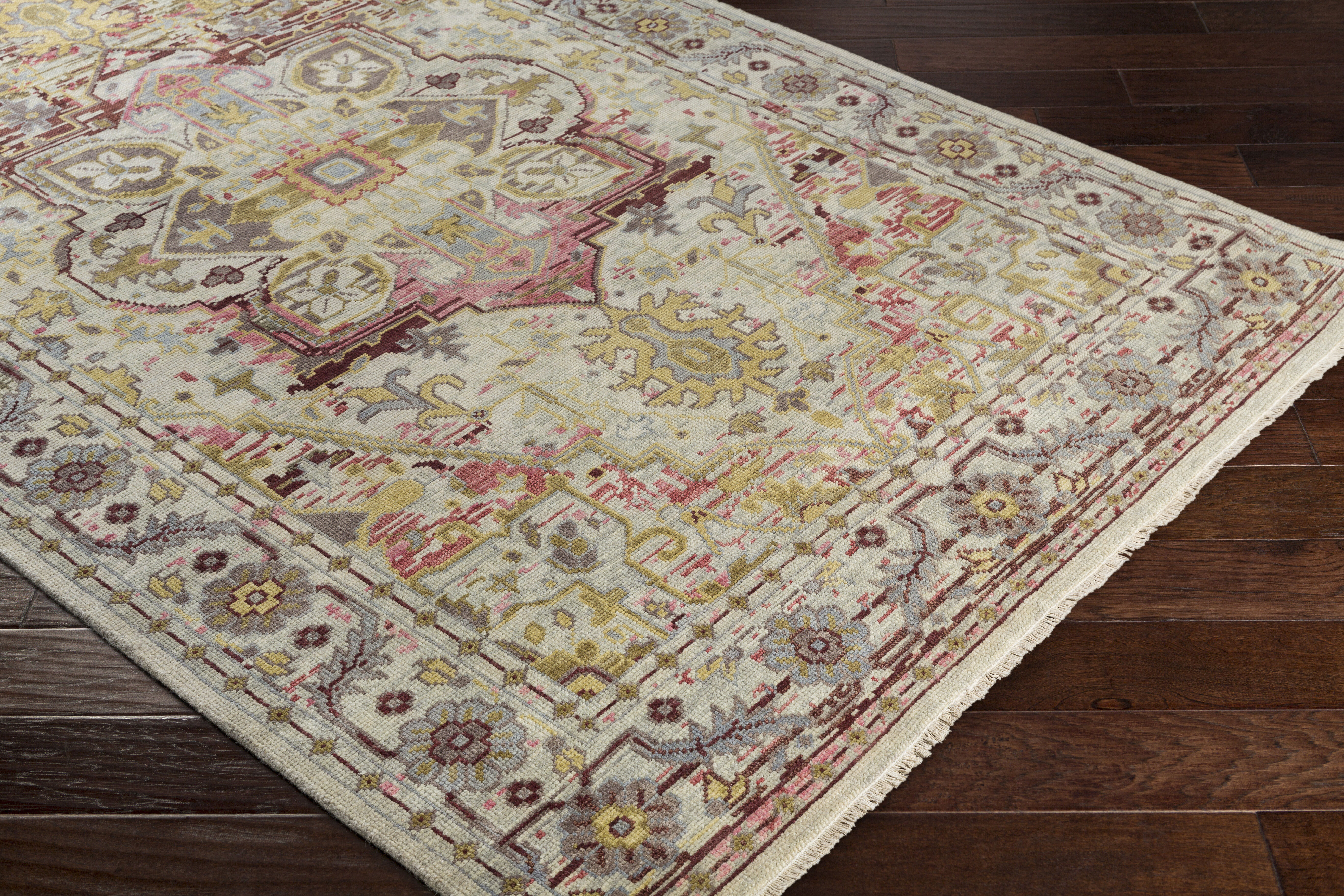 Nero 66 X 42 inch Plum Rug, Rectangle