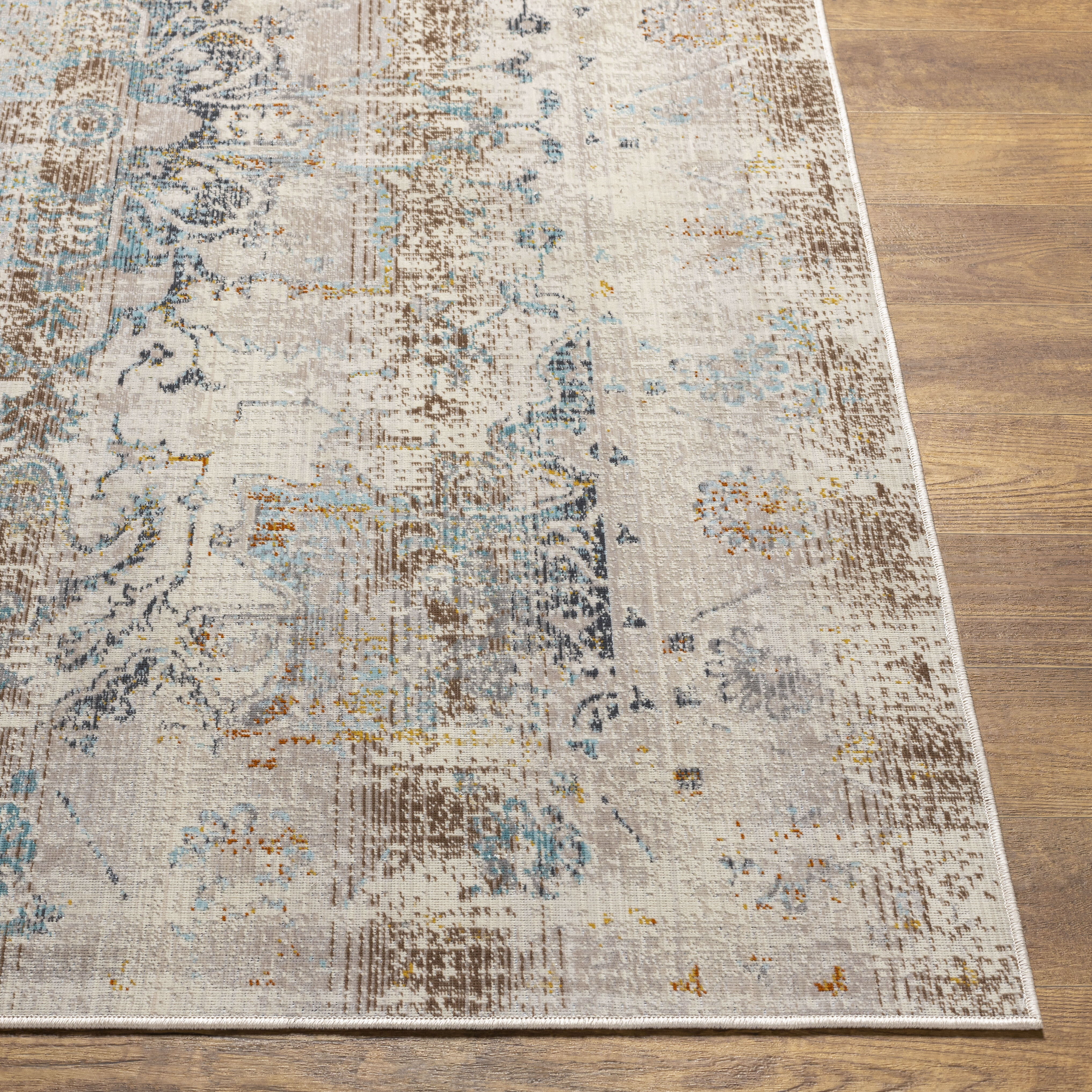 Orelious 87 X 63 inch Taupe Rug, Rectangle