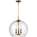 Konstance 3 Light 16 inch Burnished Brass Pendant Ceiling Light