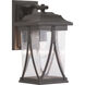 Luce 1 Light 16 inch Antique Bronze Outdoor Wall Lantern, Medium
