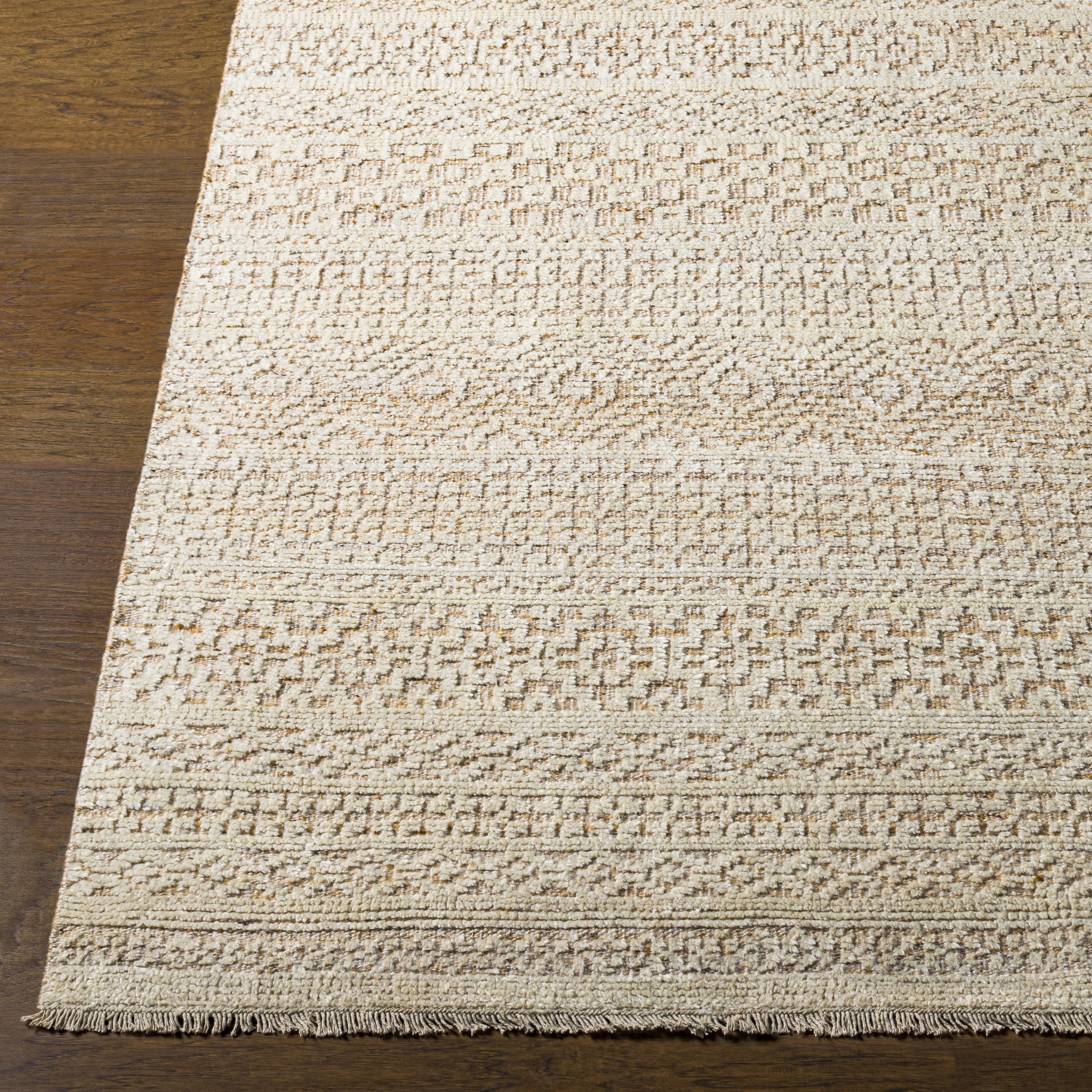 Hollis 120 X 96 inch Tan Rug, Rectangle