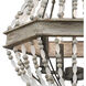 Zanobi 4 Light 18 inch Washed Gray with Malted Rust Chandelier Ceiling Light