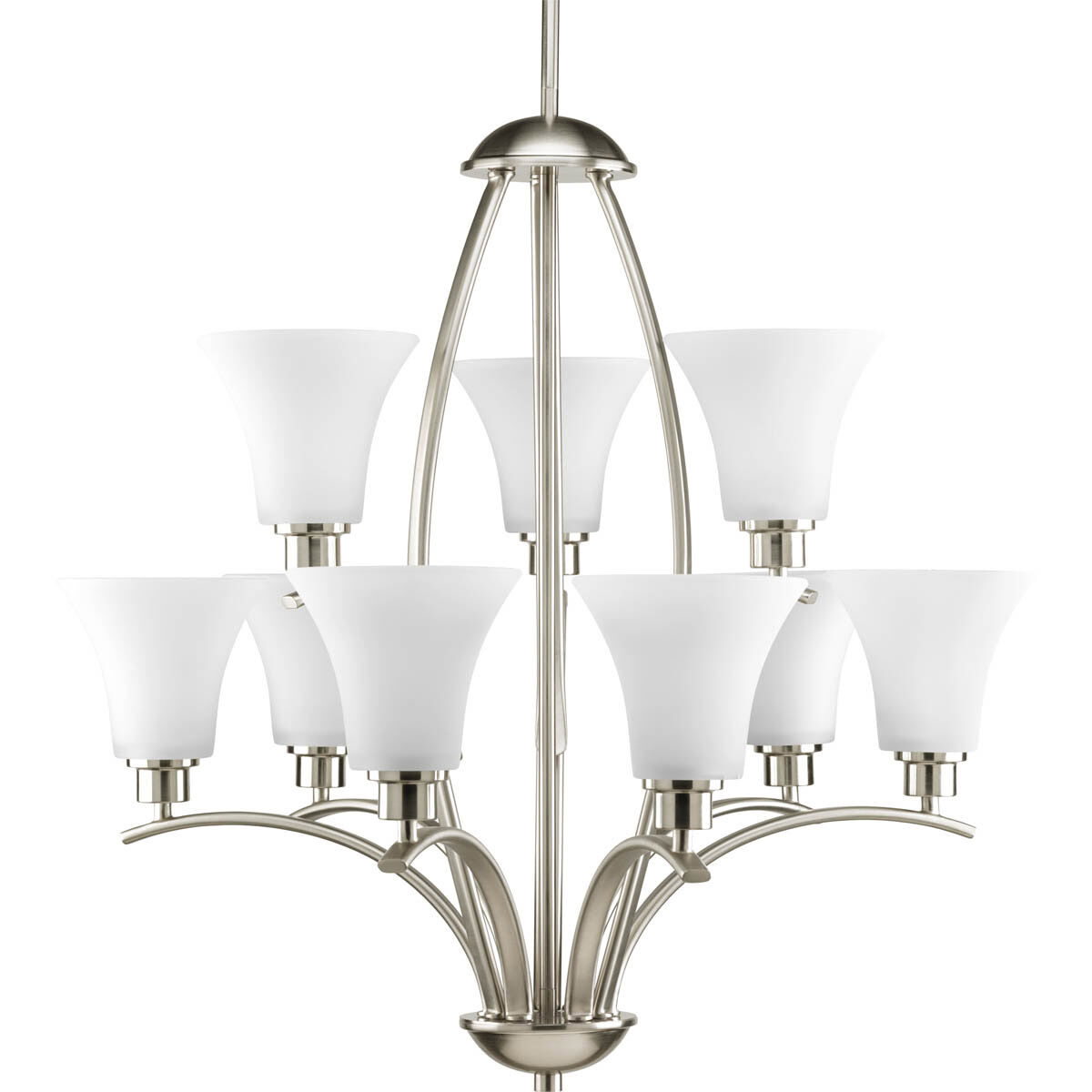 Mackinley 9 Light 28 inch Brushed Nickel Chandelier Ceiling Light