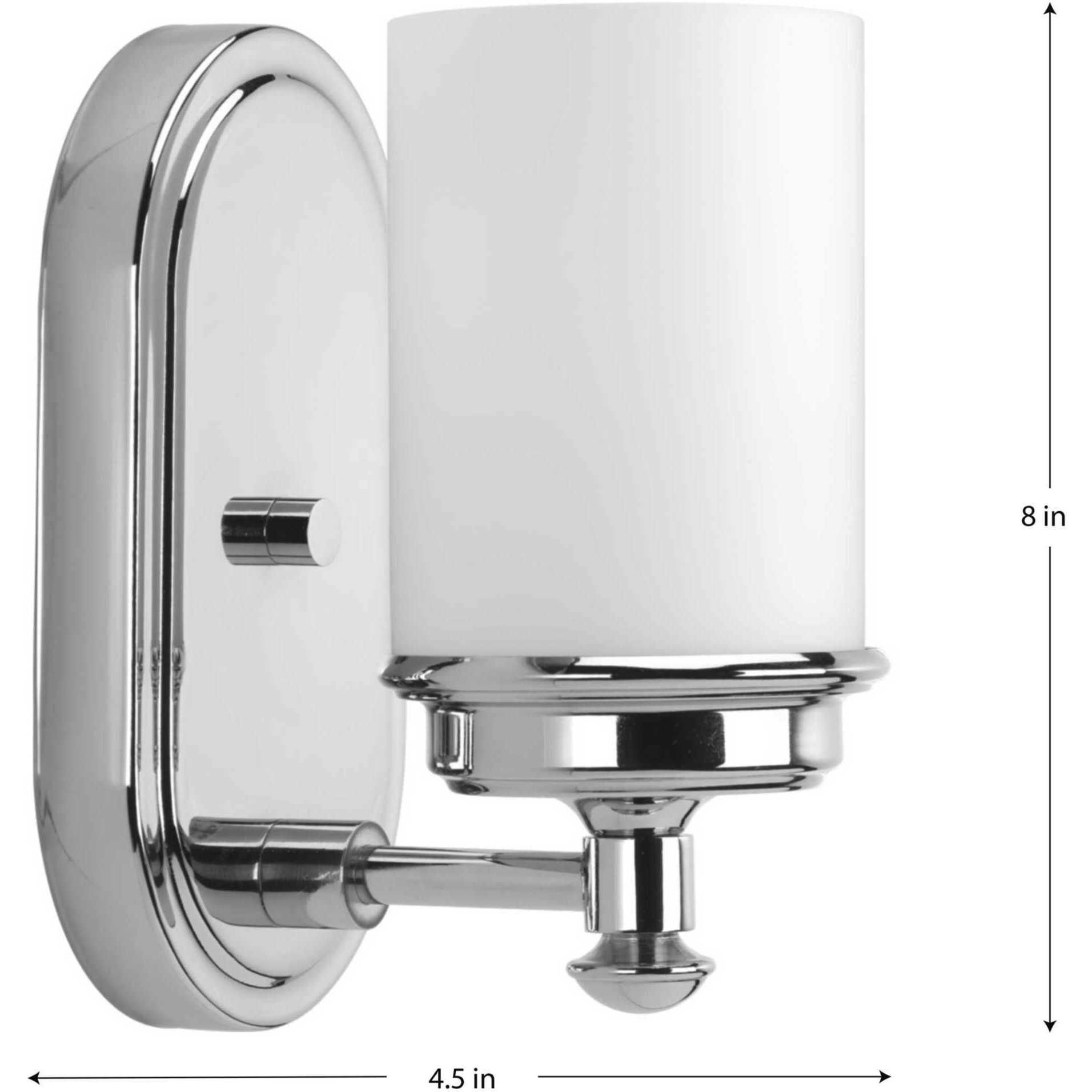 Folsham 1 Light 5 inch Polished Chrome Bath Vanity Wall Light, Design Series