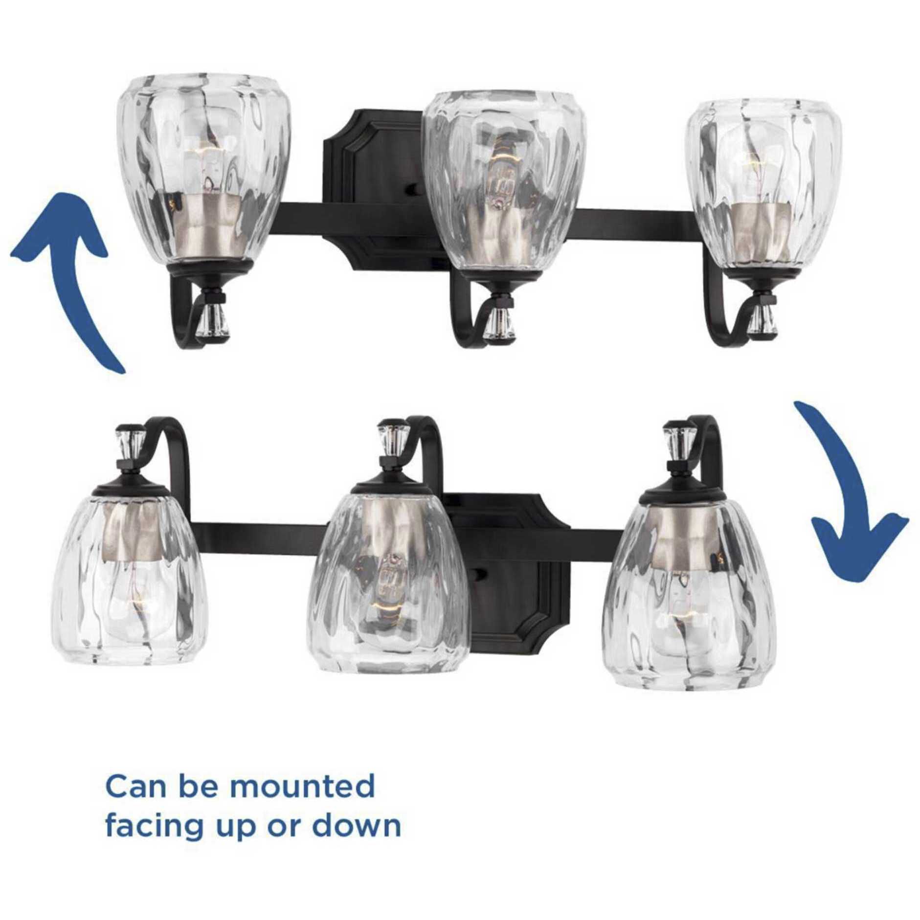 Kenley 3 Light 23 inch Antique Bronze Bath Vanity Wall Light