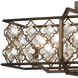 Serafina 8 Light 47 inch Weathered Bronze Linear Chandelier Ceiling Light