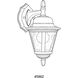 Marcellus 1 Light 13 inch White Outdoor Wall Lantern, Small