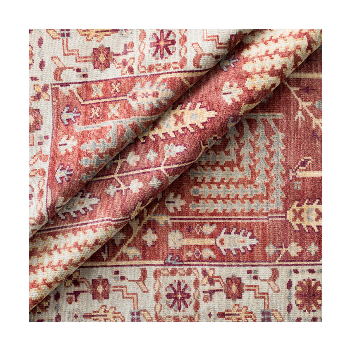 Ace 36 X 24 inch Clay/Burgundy/Khaki/Sea Foam/Butter/Tan Rugs, Wool