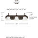 Booker 3 Light 24 inch Burnished Bronze Vanity Light Wall Light