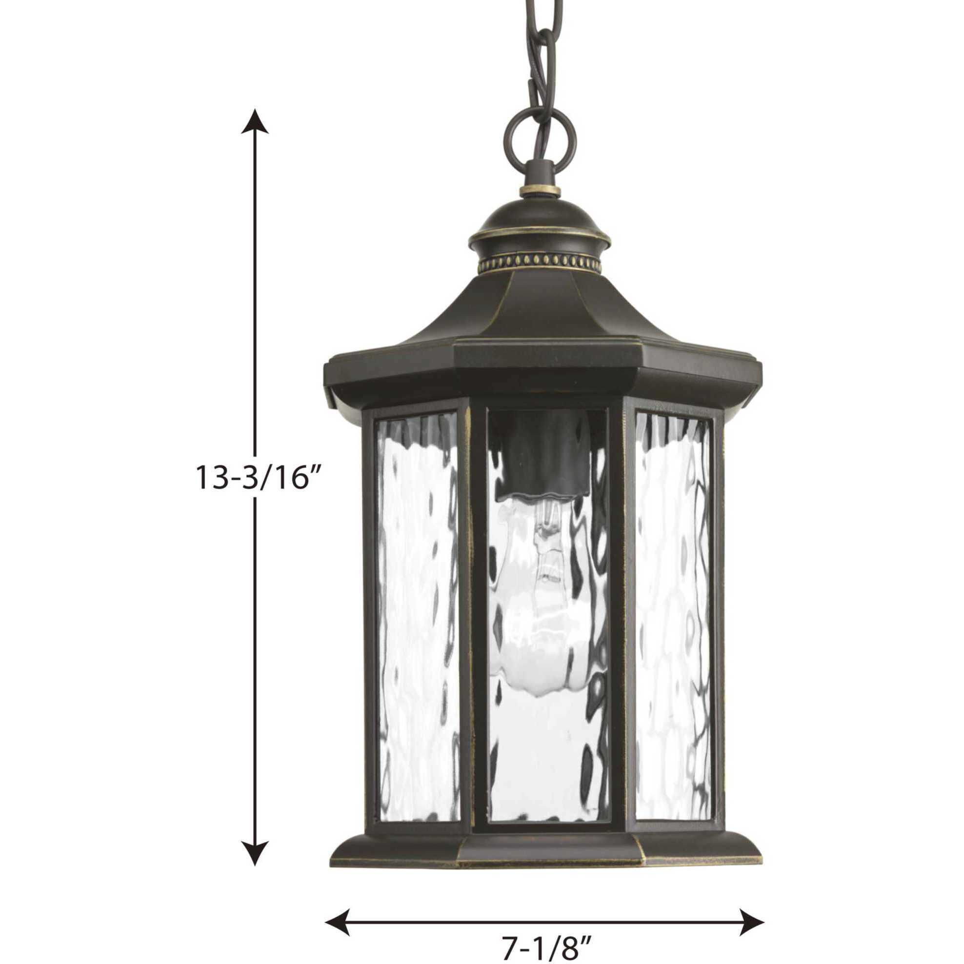 Shipley 1 Light 7.13 inch Antique Bronze Outdoor Hanging Lantern