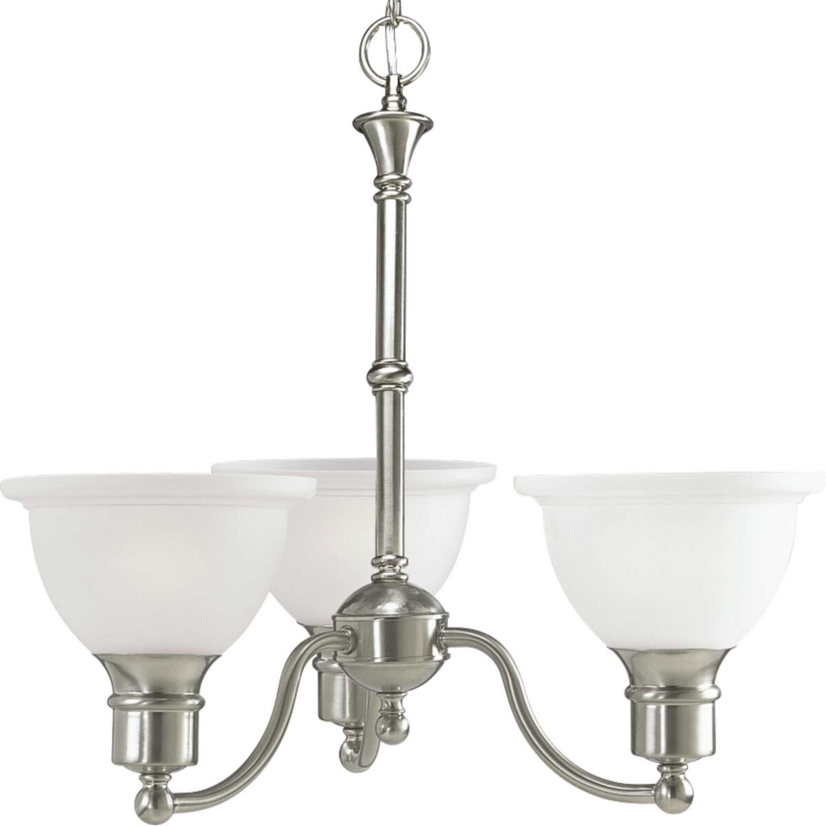 Beacher 3 Light 22 inch Brushed Nickel Chandelier Ceiling Light