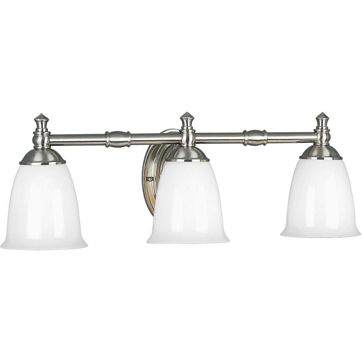 Juno 3 Light 25 inch Brushed Nickel Bath Vanity Wall Light, Delta