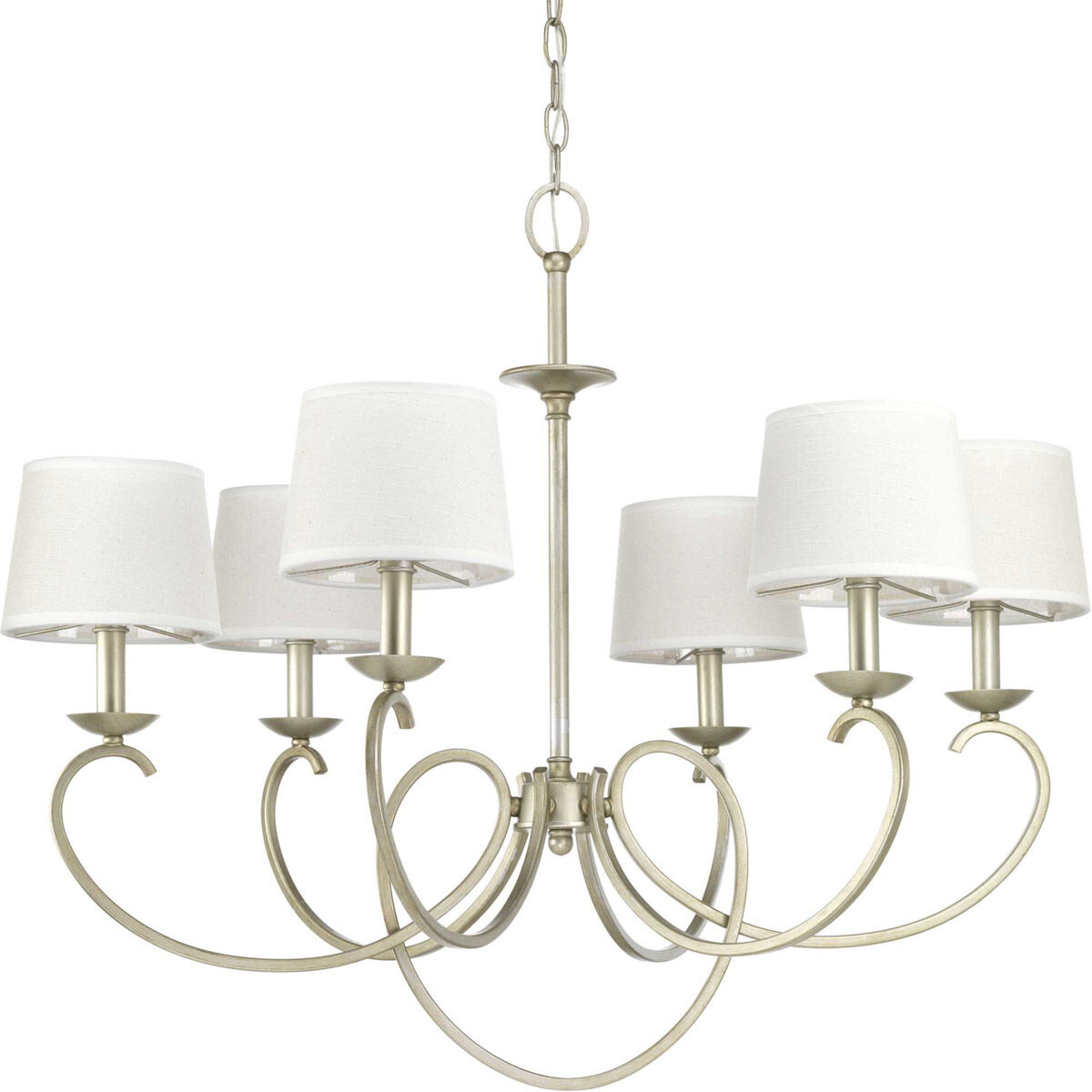 Brenda 6 Light 33 inch Silver Ridge Chandelier Ceiling Light, Design Series