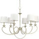 Brenda 6 Light 33 inch Silver Ridge Chandelier Ceiling Light, Design Series
