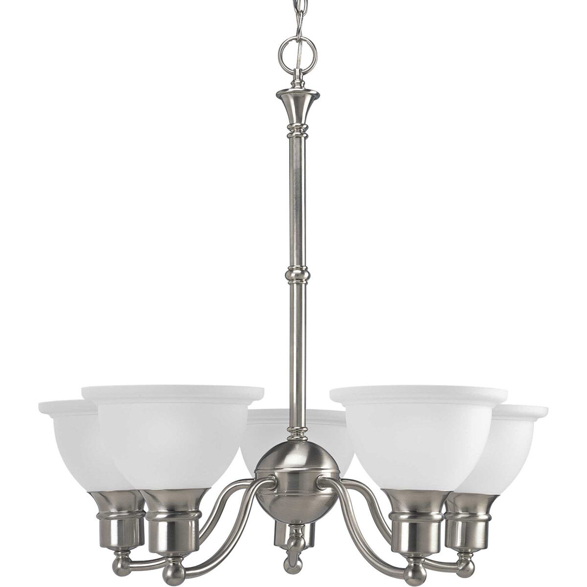 Beacher 5 Light 24.63 inch Brushed Nickel Chandelier Ceiling Light