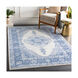 Alton 87 X 63 inch Navy/Bright Blue/Medium Gray/White Rugs