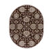 Edda 120 X 96 inch Dark Brown/Taupe/Khaki/Medium Gray/Charcoal Rugs, Wool