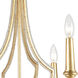 Harry 6 Light 26 inch Parisian Gold Leaf Chandelier Ceiling Light