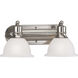 Beacher 2 Light 17.5 inch Brushed Nickel Bath Vanity Wall Light