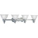Beacher 4 Light 37.5 inch Polished Chrome Bath Vanity Wall Light