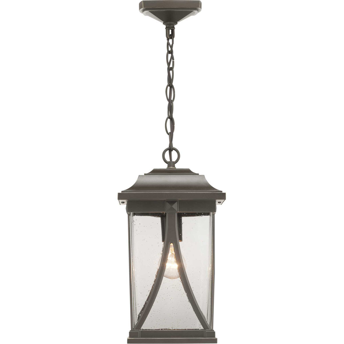 Luce 1 Light 8.25 inch Antique Bronze Outdoor Hanging Lantern