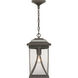 Luce 1 Light 8.25 inch Antique Bronze Outdoor Hanging Lantern