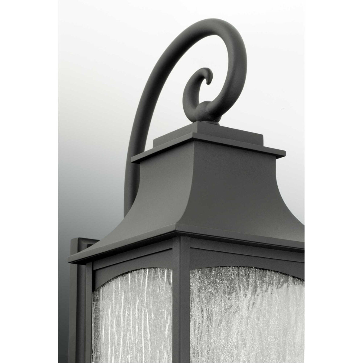 Corrina 3 Light 24 inch Textured Black Outdoor Wall Lantern, Large