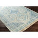 Sabene 48 X 27 inch Aqua Rug, Rectangle