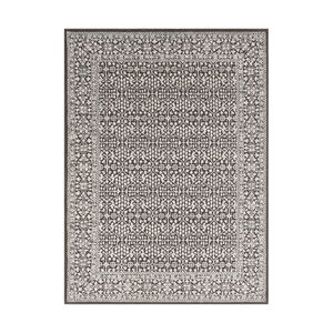 Aqualina 87 X 63 inch Charcoal/Taupe/Beige Rugs, Rectangle