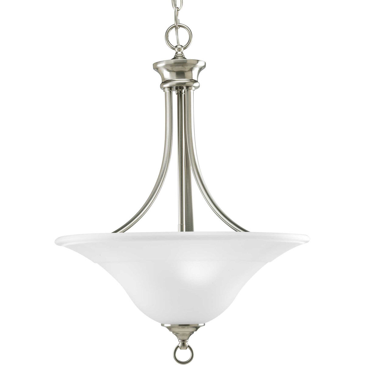 Nerissa 3 Light 18 inch Brushed Nickel Foyer Pendant Ceiling Light
