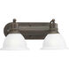 Beacher 2 Light 17.5 inch Antique Bronze Bath Vanity Wall Light
