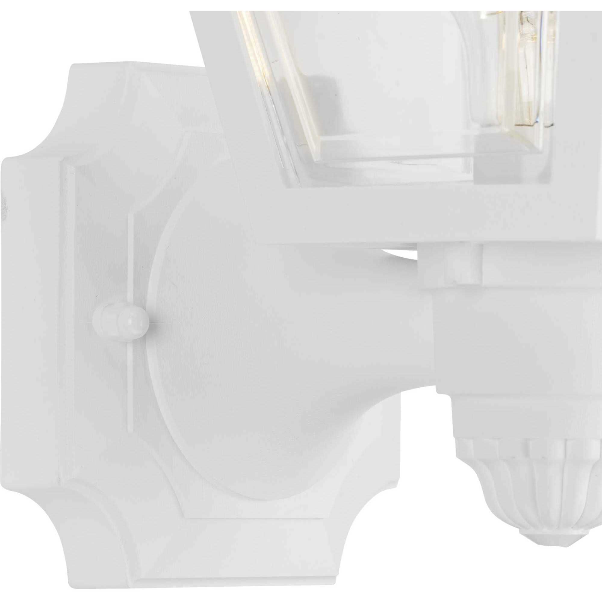 Season 1 Light 13 inch White Outdoor Wall Lantern