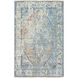 Nero 102 X 66 inch Blue Rug, Rectangle