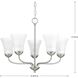 Cady 5 Light 21.88 inch Brushed Nickel Chandelier Ceiling Light