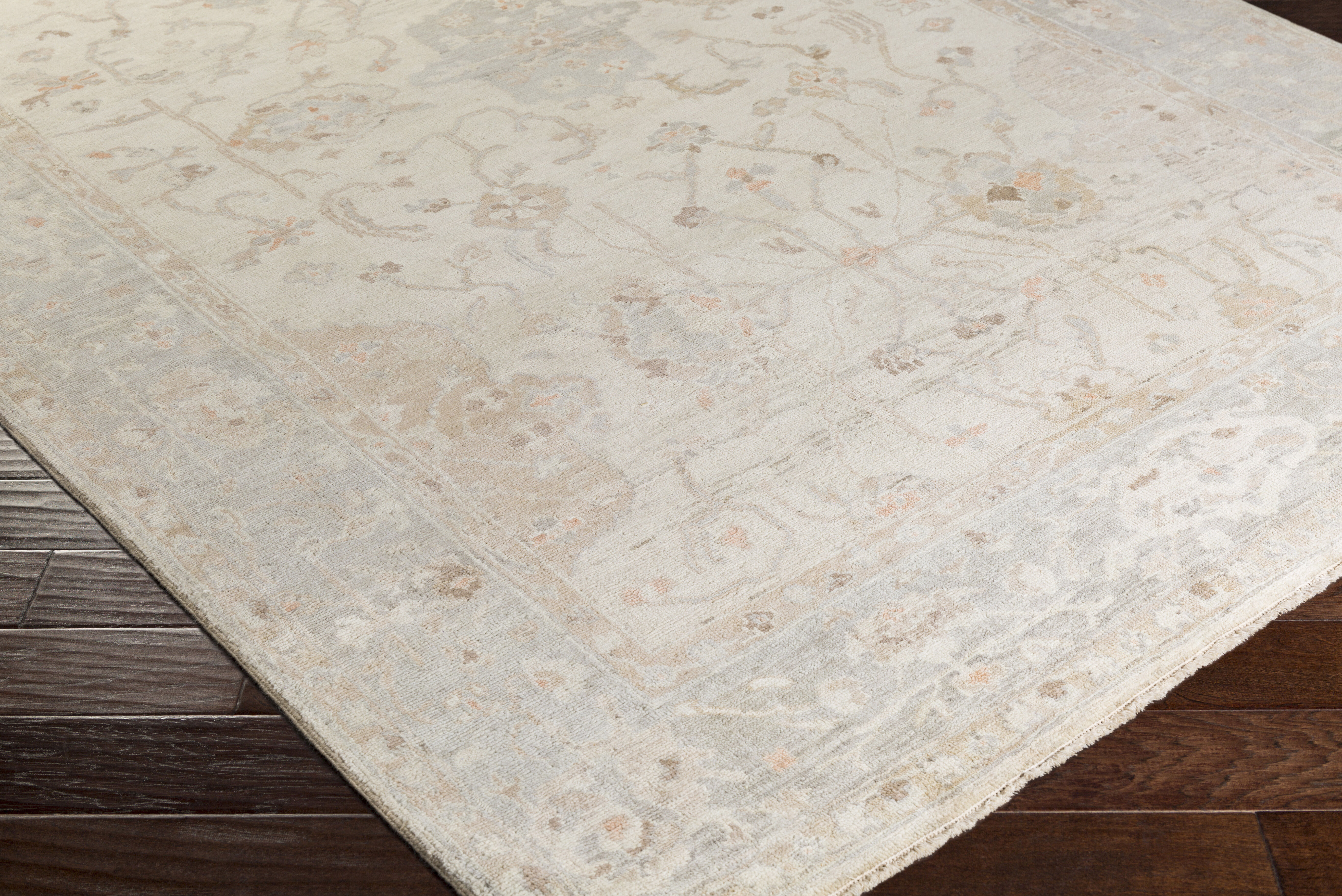 Quinella 72 X 48 inch Light Gray Rug, Rectangle