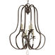 Kenley 6 Light 22 inch Antique Bronze Foyer Pendant Ceiling Light