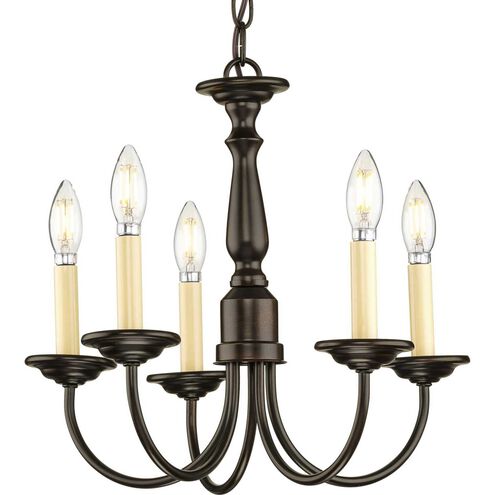 Kipling 5 Light 17.5 inch Antique Bronze Chandelier Ceiling Light
