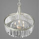 Benedict 5 Light 22.25 inch Silver Ridge Pendant Ceiling Light, Design Series