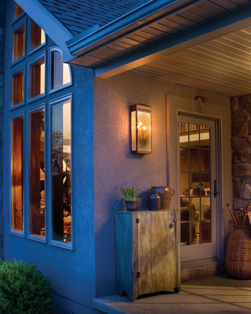 Courtney 3 Light 22.5 inch Astral Bronze Outdoor Wall Bracket