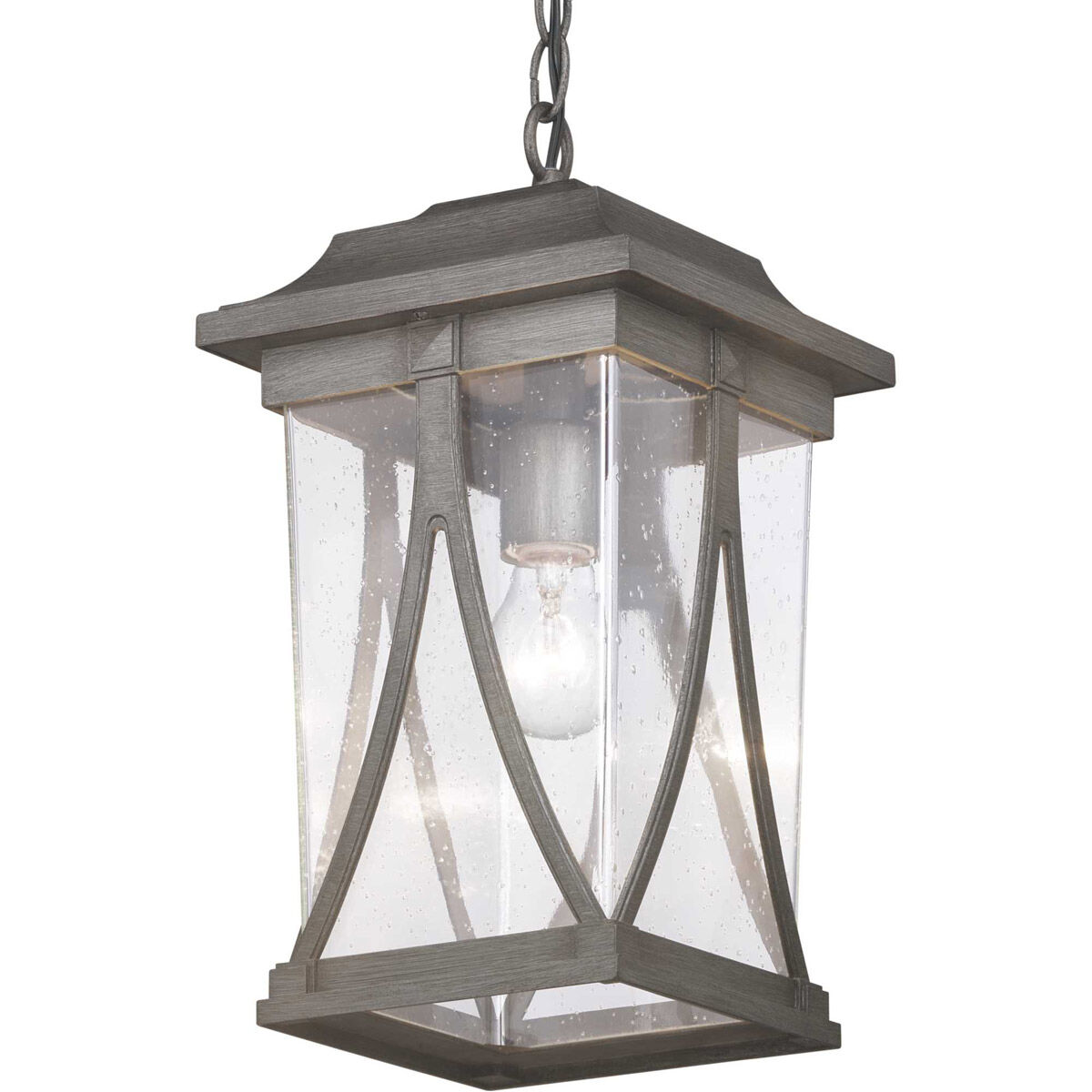 Luce 1 Light 8.25 inch Antique Pewter Outdoor Hanging Lantern