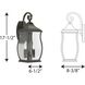 Rodney 2 Light 18 inch Oil Rubbed Bronze Outdoor Wall Lantern, Medium