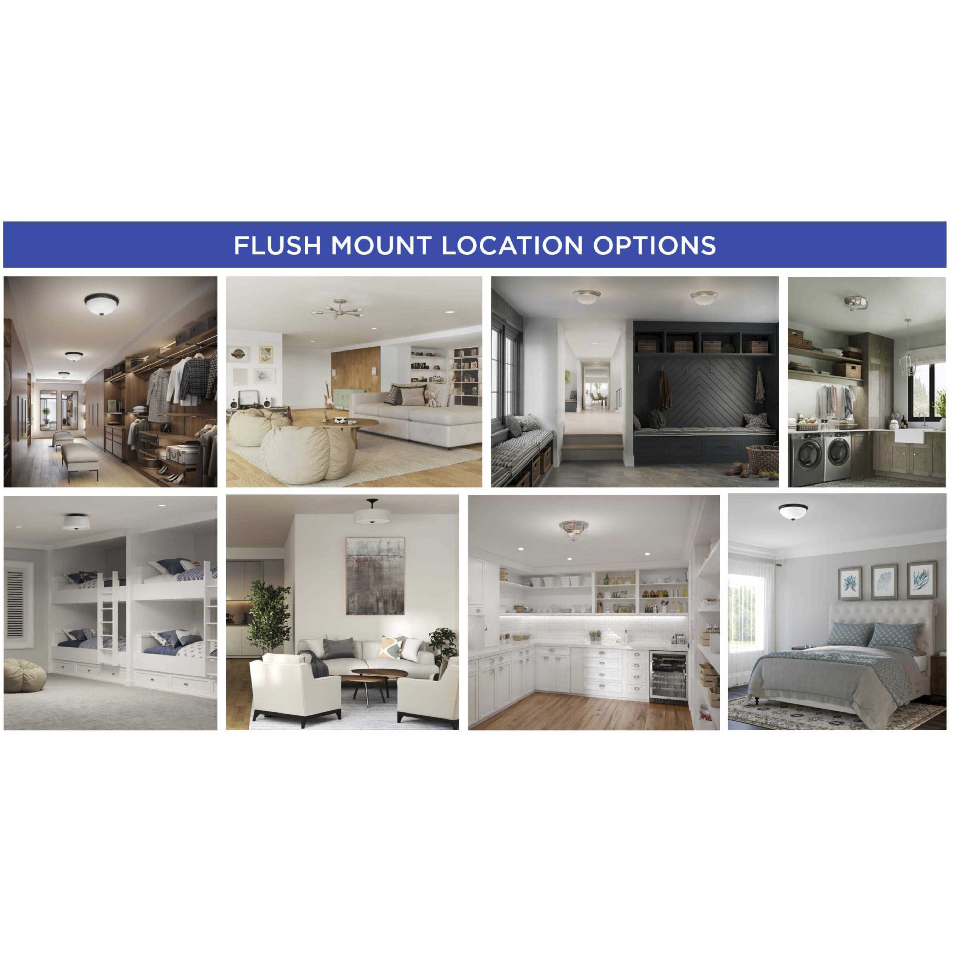 Lucas 2 Light 15 inch Brushed Nickel Flush Mount Ceiling Light