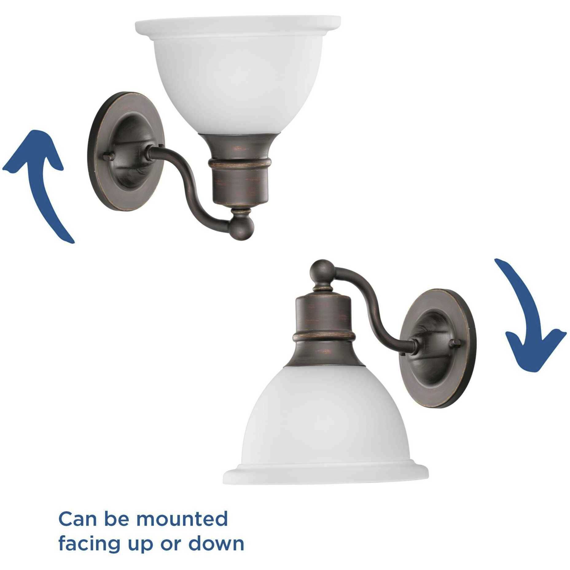 Beacher 1 Light 7.63 inch Antique Bronze Bath Vanity Wall Light