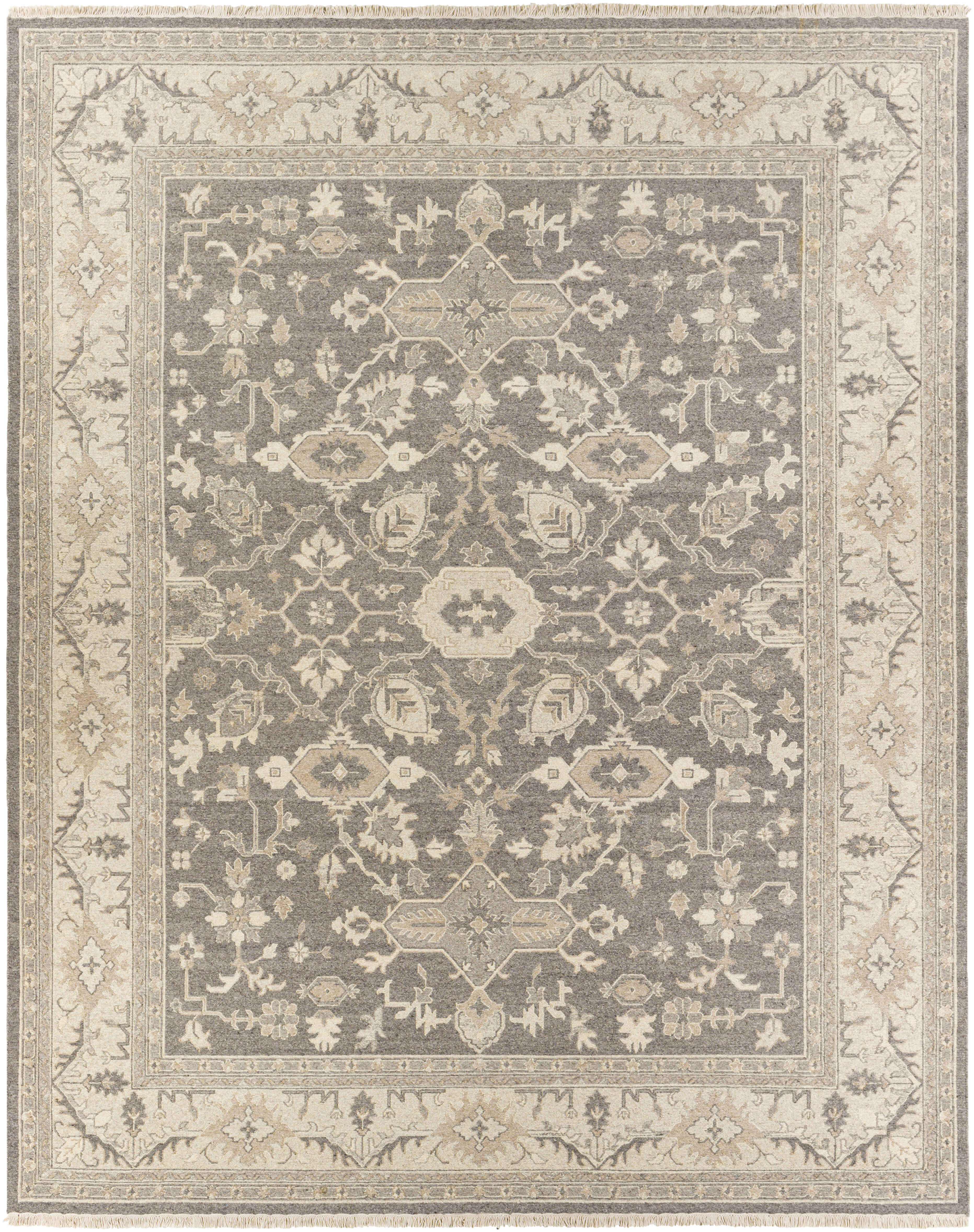 Nigel 120 X 96 inch Medium Gray Rug, Rectangle
