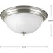 Adelmo 3 Light 15.25 inch Brushed Nickel Flush Mount Ceiling Light