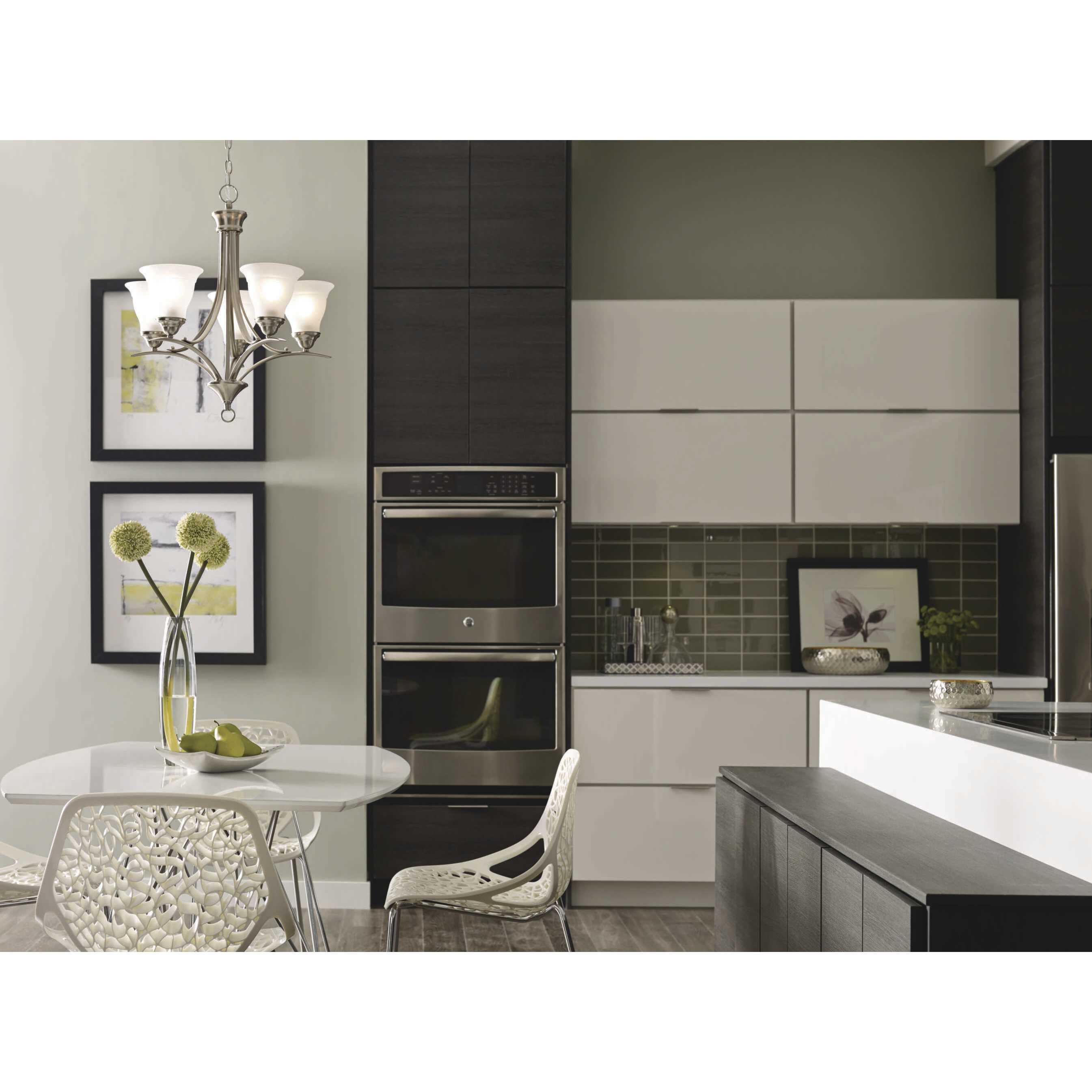 Nerissa 5 Light 23 inch Brushed Nickel Chandelier Ceiling Light