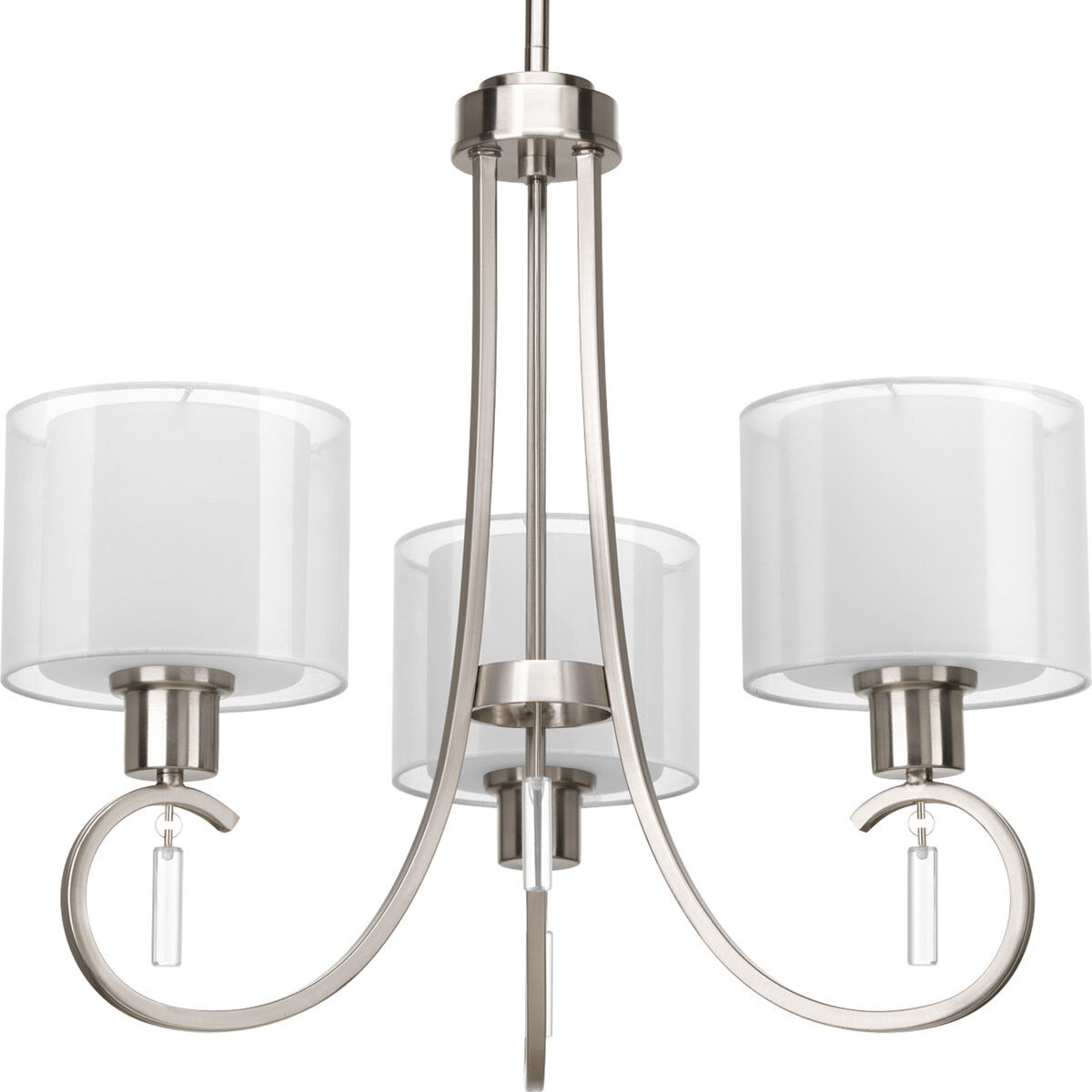 Beardsley 3 Light 22 inch Brushed Nickel Chandelier Ceiling Light