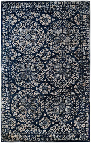 Hendrick 156 X 108 inch Dark Blue Rug, Rectangle