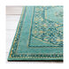 Loren 102 X 66 inch Medium Green Rug, Rectangle